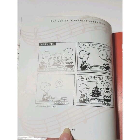 Joy of a Peanuts Christmas Hardcover Book Hallmark Charlie Brown Snoopy VTG 2000 - Picture 15 of 16